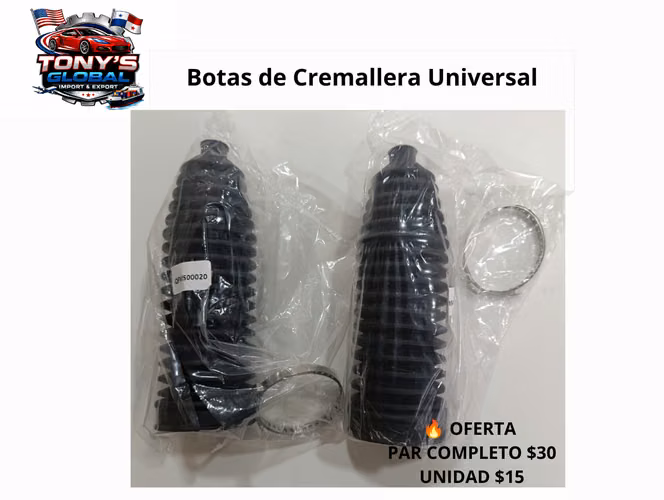 BOTAS DE CREMALLERA UNIVERSALES NUEVAS | Par $30 | Unidad $15