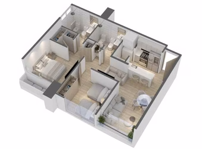 Venta de apartamento en Edison Park Proyecto Edison Gardens
