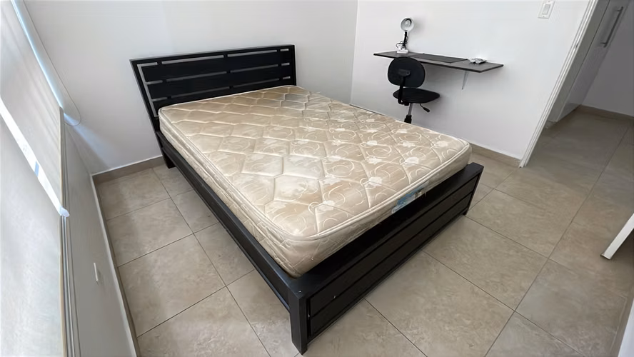 CAMA + COLCHON FULL - Madera