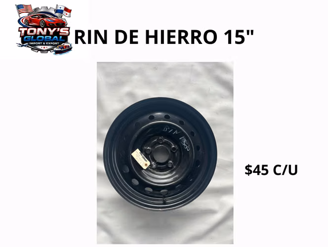 Rin de hierro 15 pulgadas.