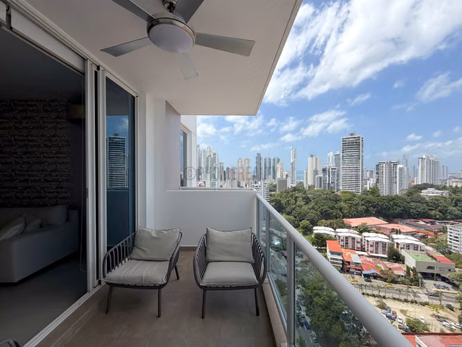 Apartamento de 3 Recámaras en Alquiler en El Cangrejo – 121 m² con Balcón y Vista a la Ciudad - Imagen 10