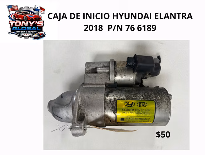 Motor de Arranque Original Hyundai Elantra 2018   P/N 76 6189