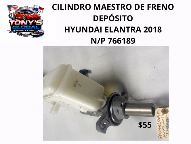 CILINDRO MAESTRO DE FRENO CON DEPÓSITO HYUNDAI ELANTRA 2018 N/P 766189