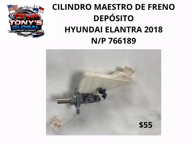 CILINDRO MAESTRO DE FRENO CON DEPÓSITO HYUNDAI ELANTRA 2018 N/P 766189