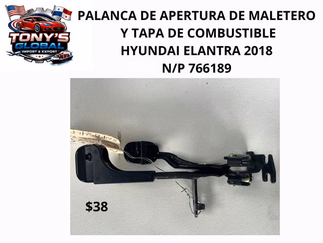 Palanca Maletero y Combustible Elantra 2018