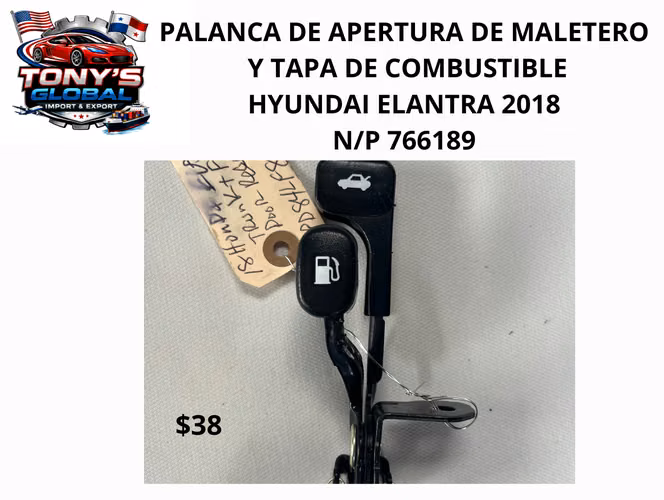 Palanca Maletero y Combustible Elantra 2018