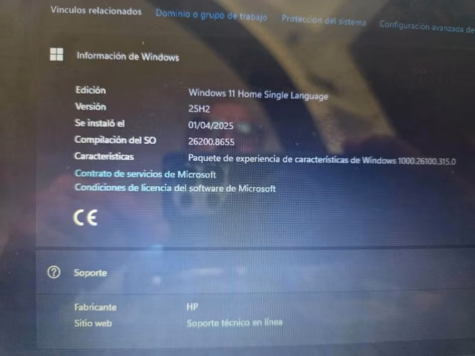 Laptop HP Windows 11 (8G RAM 238G disco duro) - Imagen 4