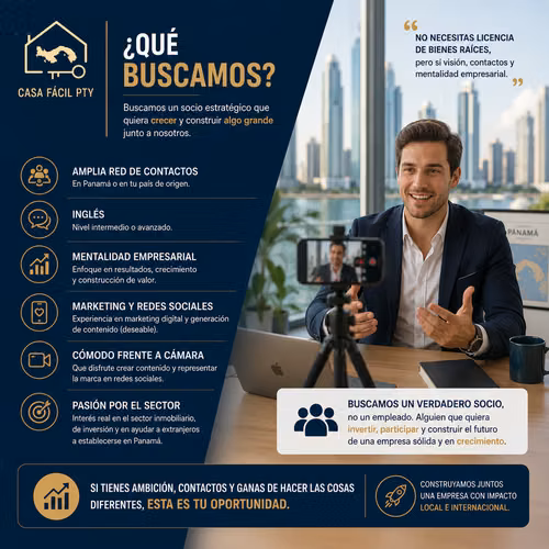 # BUSCAMOS SOCIO ESTRATÉGICO PARA INMOBILIARIA EN PANAMÁ - Imagen 4