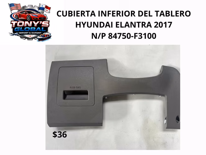 PANEL INFERIOR DEL TABLERO HYUNDAI ELANTRA 2017