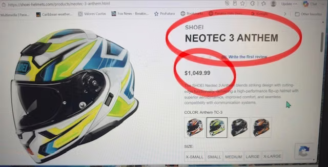 CASCO moto SHOEI