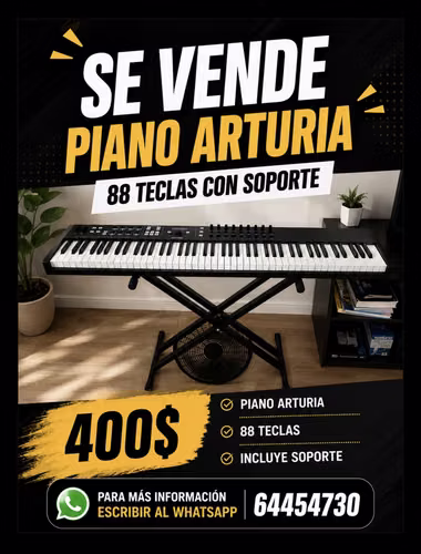 Se vende piano Arturia Keylab 88 esencial