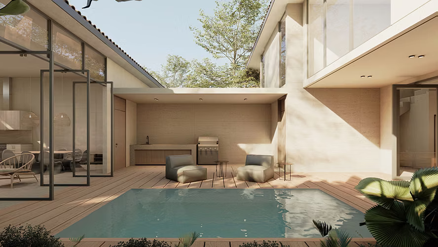 Buenaventura – Casa Frente al Rio con Piscina – 353mts2 – 850,000