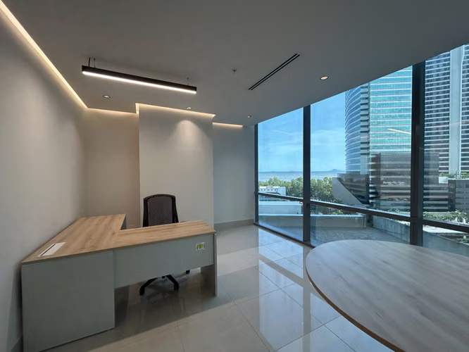 ALQUILER DE OFICINA AMOBLADA, 165M2 EN FINANCIAL PARK, COSTA DEL ESTE LH