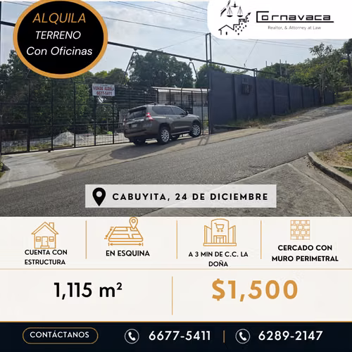 ALQUILO TERRENO CON ESTRUCTURA EN CABUYITA - Imagen 2
