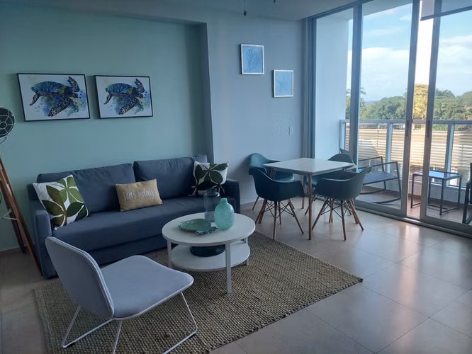 LINDO APARTAMENTO FRENTE A LA PLAYA AMUEBLADO