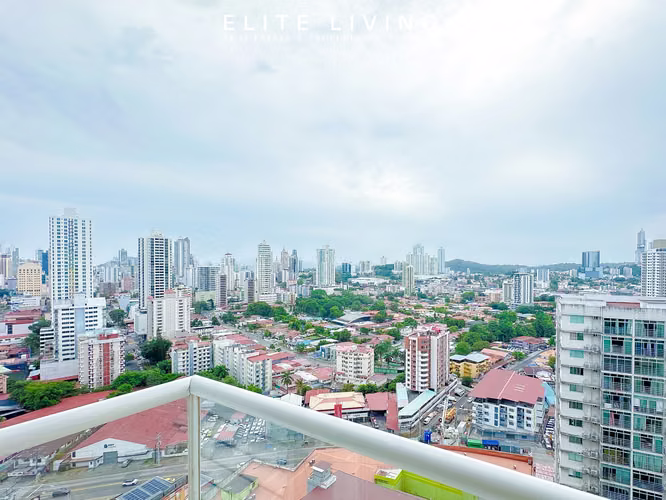 Alquiler Apartamento  Amoblado/ PH Metropolitan Park – 93 m2 – 3Recamaras / Nivel 25 / Vía España