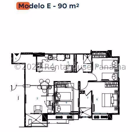 Se Vende Apartamento en Condado del Rey LA26-9139