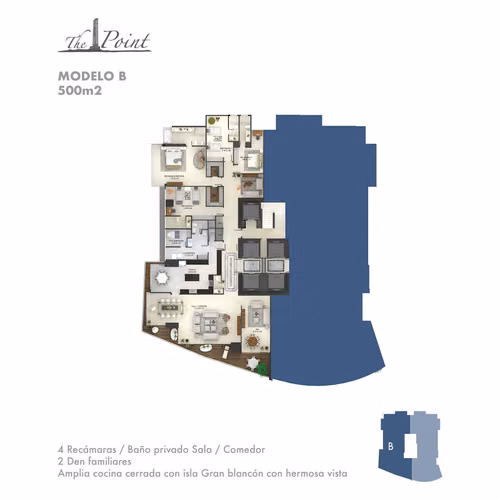 Alquiler de Exclusivo Apartamento en PH The Point 500m2, Punta Paitilla