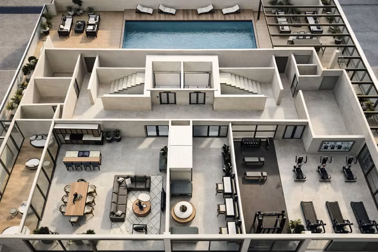 VENTA APARTAMENTO BELLA VISTA 59.45M2 PH LEMON TOWER MLD