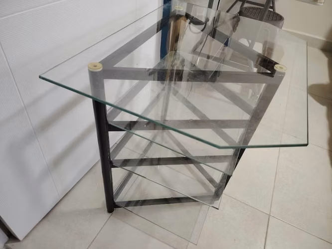 Mesa de vidrio para sala, oficina o cuarto