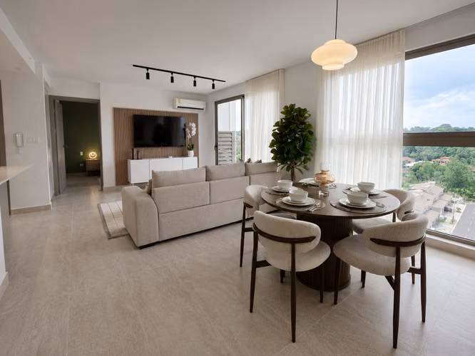 NUEVO! Amoblado apartamento con 3 recámaras! En Panama Pacifico!