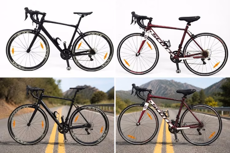2 Bicicletas de Ruta + Rodillo de Entrenamiento para Casa