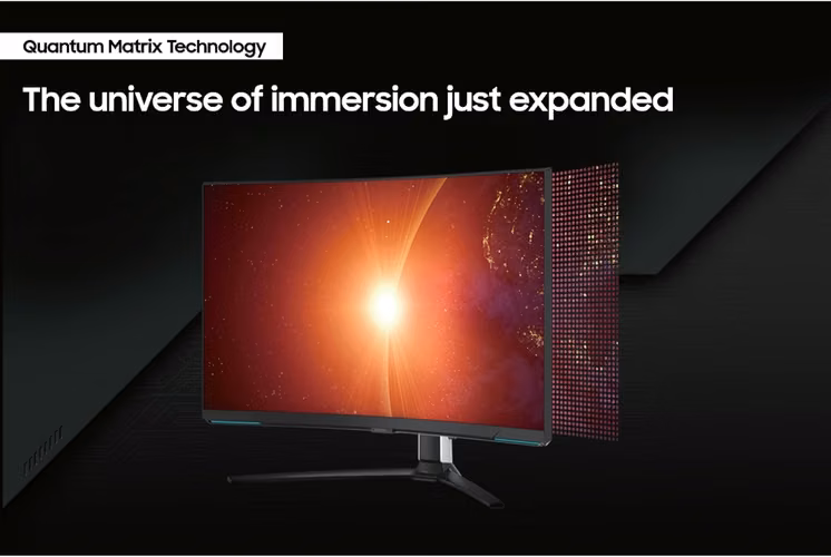 Samsung 32" Odyssey Neo G8 (G85NB) 4K UHD 240Hz 1ms G-Sync 1000R Curved Gaming Monitor