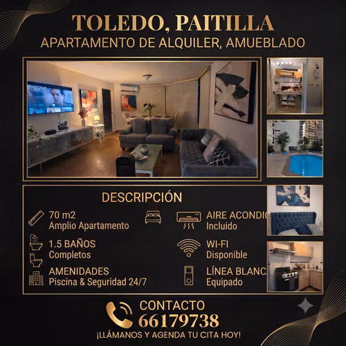 "¡Tu nuevo hogar te espera en Toledo, Paitilla! moso apartamento amueblado. - Imagen 1