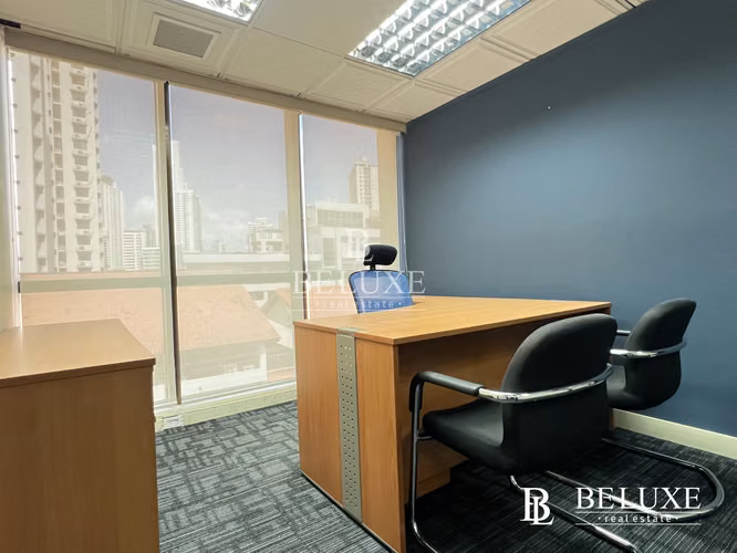 ALQUILER DE OFICINA LISTA PARA OCUPAR EN AREA BANCARIA, CALLE 50 (8)