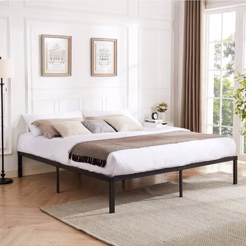 Cama king de hierro nueva con cargadores incluidos