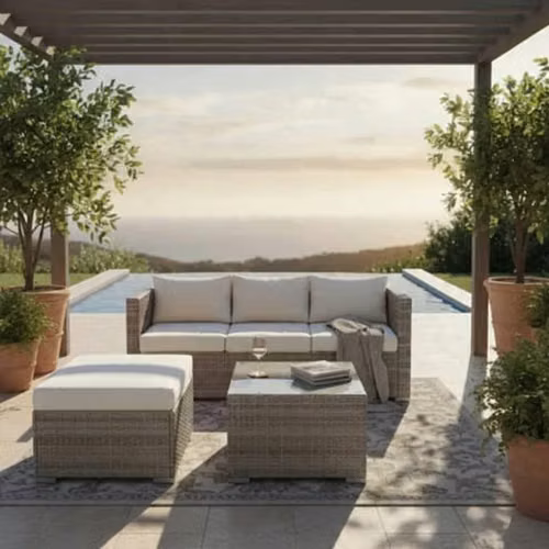 Juego de terraza ratan sintetico nueva entrega inmediata