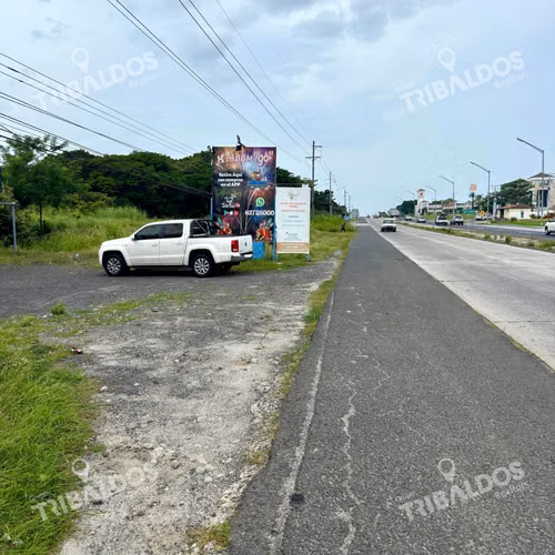 Venta de terreno comercial sobre la Interamericana en Coronado