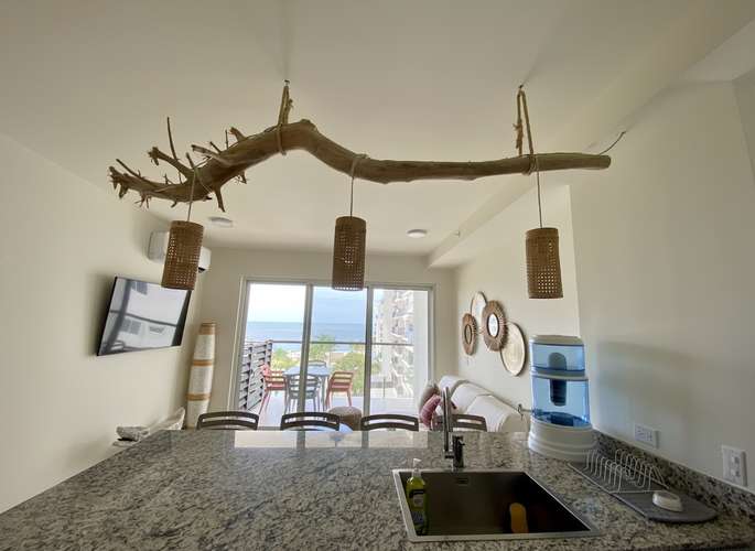 Apartamento frente al mar en Playa Caracol Ventanas del Mar, 2 recámaras, vista al mar