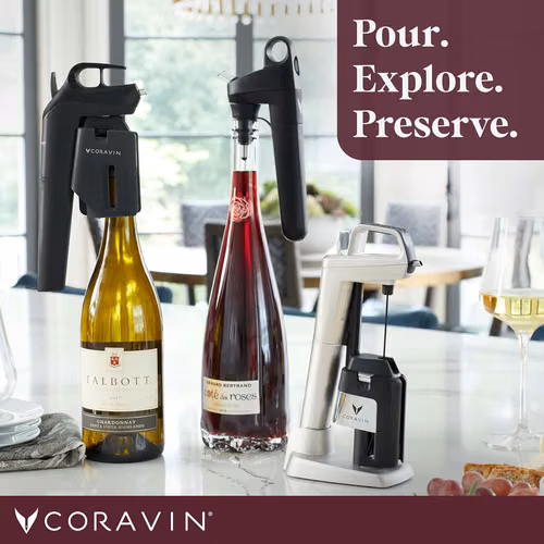 NUEVO OFERTA CORAVIN SIX+ SISTEMA PARA PRESERVAR VINO + 6 CAPSULAS ADICIONAL GRATIS+ VINO GRATIS