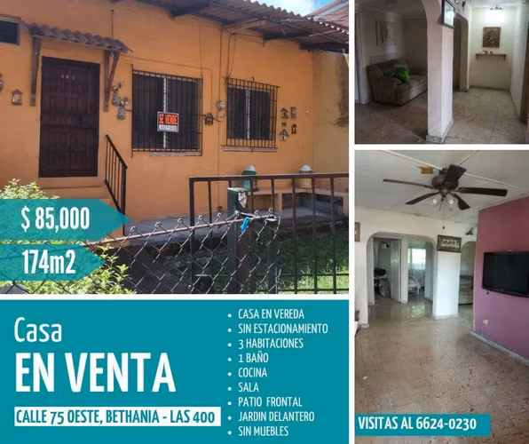 Vendo casa en vereda bethania 400 s/Est
