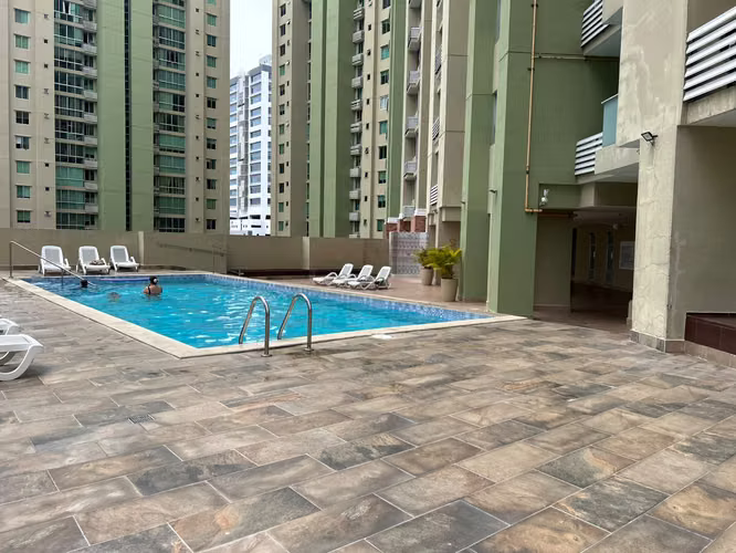 VENDO APARTAMENTO EN COSTA DEL ESTE, 3 RECAMARAS, 115M2, PISO ALTO.