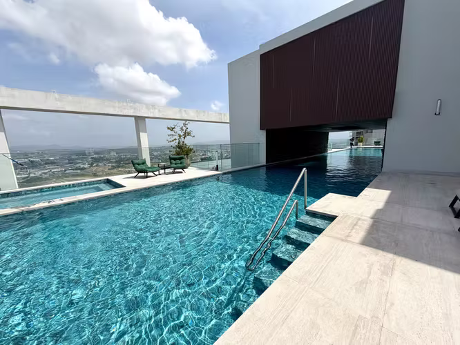 Elegante y moderno apartamento amoblado para alquiler en Santa Maria