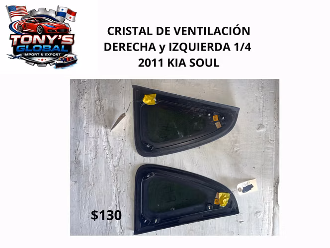 Cristales de Ventilación Traseros (1/4) para Kia Soul 2011