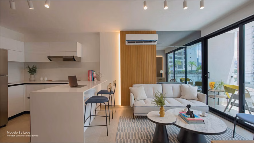 SAN FRANCISCO Airbnb 1 a 2 recamaras 47m² ha 67m² Entrega Inmediata