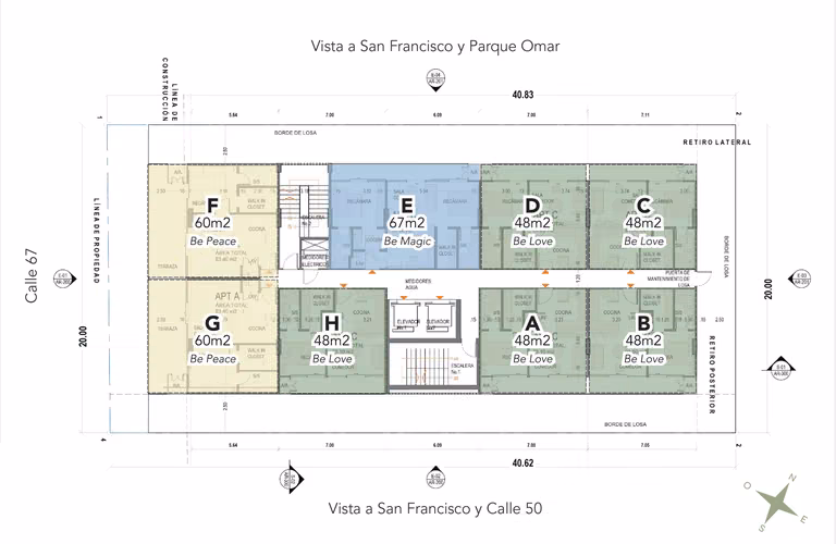 SAN FRANCISCO Airbnb 1 a 2 recamaras 47m² ha 67m² Entrega Inmediata