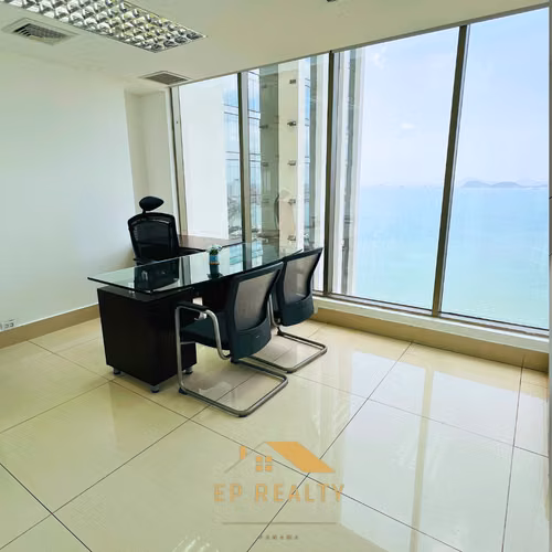 ALQUILO OFICINA EN AVE, BALBOA, AMOBLADA, 200M2, VISTA AL MAR, TORRE BICSA.