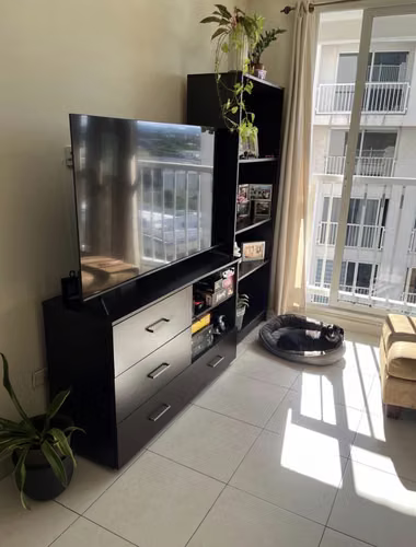 Centro de Entretenimiento: Gabinete TV + Librero