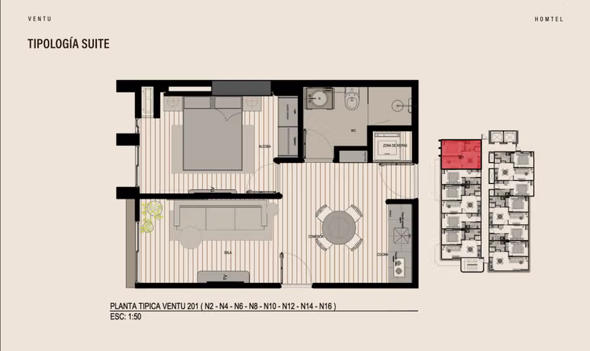 SE VENDE APARTAMENTO EN BELLA VISTA - VENTU HOMTEL