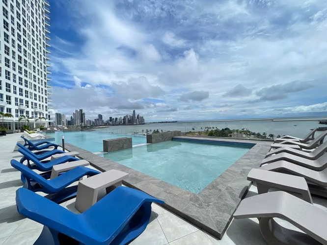 Alquiler de apartamento amoblado en PH The Sands, Av. Balboa. EL