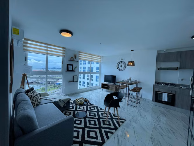 Alquiler de apartamento amoblado en PH The Sands, Av. Balboa. EL