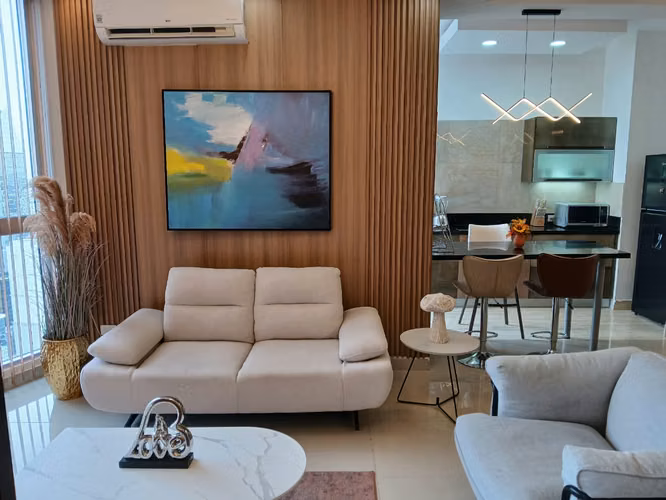 Alquilo hermoso apartamento en Obarrio, Full amoblado, 1 recamara, 95m2