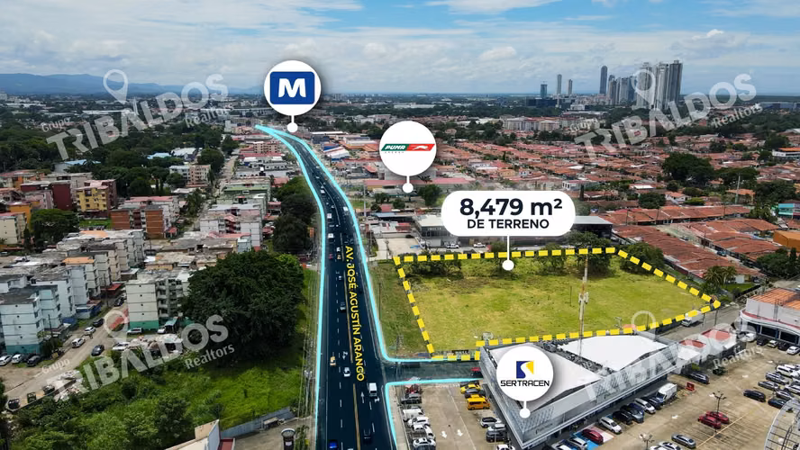 Venta de Terreno Comercial en Ave. Jose Agustin Arango - Imagen 2