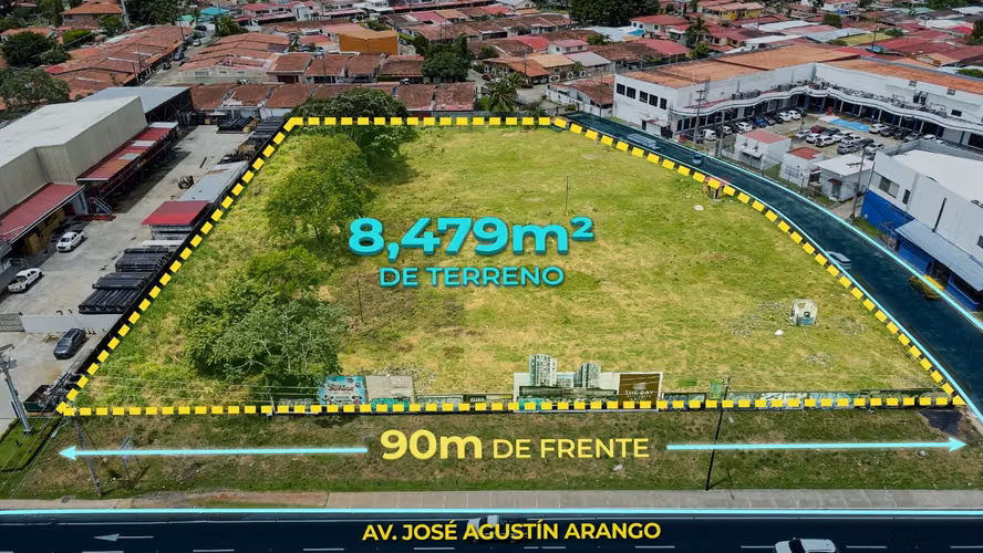 Venta de Terreno Comercial en Ave. Jose Agustin Arango