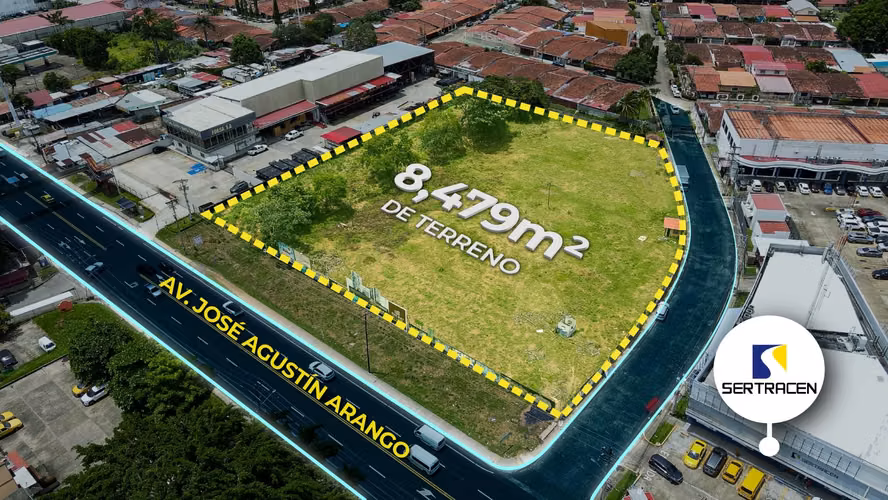 Venta de Terreno Comercial en Ave. Jose Agustin Arango