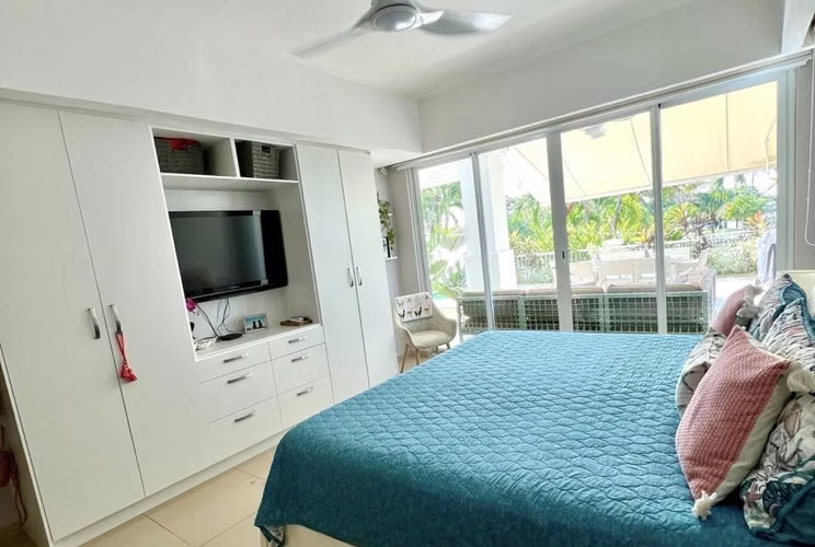 Apartamento con terraza y piscina en Bijao